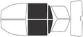 Rvinyl Window Tint Kit Compatible with Chevrolet Tahoe 2015-2020 - Back Precut Kit - 20%