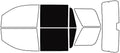 Rvinyl Window Tint Kit Compatible with Chevrolet Tahoe 2015-2020 - Back Precut Kit - 5%
