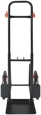 【LuckyNote】 Folding Stair Climbing Dolly, 330 Lb Capacity Manual Truck Heavy-Duty Stair Climbing Hand Truck Trolley with Telescoping Handle and 6 Wheels,17.2x17.3x48.2 inches