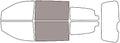 Rvinyl Window Tint Kit Compatible with Dodge Grand Caravan 2008-2020 - Back Precut Kit - 50%