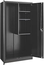 Global Industrial Janitorial Cabinet Assembled 36x18x72 Black