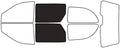 Rvinyl Window Tint Kit Compatible with Dodge Caravan 2001-2007 - Back Precut Kit - 20%