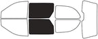 Rvinyl Window Tint Kit Compatible with Dodge Caravan 2001-2007 - Back Precut Kit - 20%