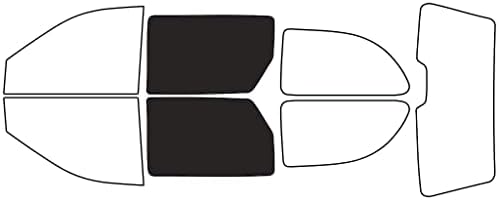 Rvinyl Window Tint Kit Compatible with Dodge Caravan 2001-2007 - Back Precut Kit - 20%