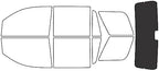 Rvinyl Window Tint Kit Compatible with Chevrolet Tahoe 2015-2020 - Rear Windshield Precut Kit - 20%
