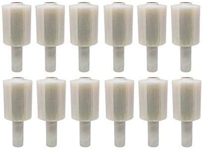 TOTALPACK - 5" x 1,000 FT - 80 Gauge, 12 Pack Shrink Film. Shrink Mini Wrap with Dispenser, Pallet Wrap, Stretch Film Plastic Wrap - Industrial Strength Hand Stretch Wrap.