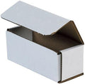 Secure Seal Shipping Boxes - 5x2x2" Mailers - White Foldable Corrugated Cardboard Packaging for Mailing, Moving, Storage, and Organizing - Strong Lightweight Foldable (Bulk 650 Pack)