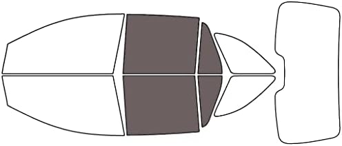 Rvinyl Window Tint Kit Compatible with Ford Edge 2007-2014 - Back Precut Kit - 35%
