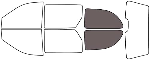 Rvinyl Window Tint Kit Compatible with Dodge Caravan 2001-2007 - Cargo - 35%