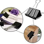 Black Binder Clips, 72 Pack, Non-Standard 41mm, 1.6 Inch, Large Clips, Capacity 0.66 Inch, Paper Clips, Office Clips, Office and School Supplies