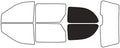 Rvinyl Window Tint Kit Compatible with Dodge Caravan 2001-2007 - Cargo - 20%