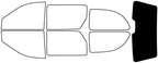 Rvinyl Window Tint Kit Compatible with Dodge Caravan 2001-2007 - Black 5% - Single Ply No Bubble Film - Do it Yourself Vehicle Rear Windshield Tint