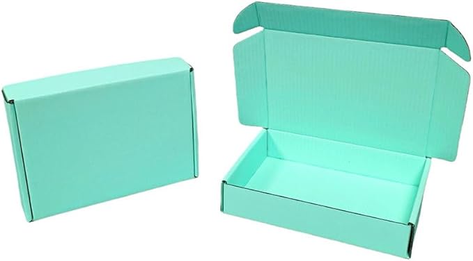 20 Pcs 15.8 x 11.8 x 3 inches Larger size Shipping Boxes for Small Business Cardboard Corrugated Mailer Boxes for Shipping Packaging Holidays Craft Gifts Giving Products (Mint green, 15.8 x 11.8 x 3")