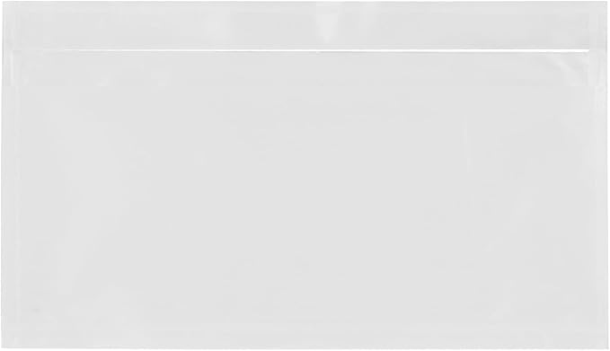 2000 Count 7" x 5.5" Shipping Label Envelopes, Clear Packing List Pouches with Self-Adhesive Back, Top Loading for Shipping Labels Sleeves, for Packing Slips, Labels Invoices & Paperwork. GPI