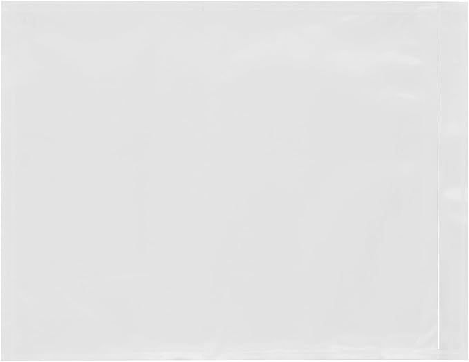 1000 Count 10" x 12" Shipping Label Envelopes, Clear Packing List Pouches with Self-Adhesive Back, Top Loading for Shipping Labels Sleeves, for Packing Slips, Labels Invoices & Paperwork. GPI