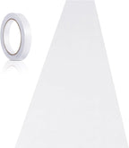 Preboun 3.9 x 60 ft Carpet Runner for Party Felt Runway Rug Runner Rug with Carpet Tape for Halloween Wedding Christmas Xmas Thanksgiving Outdoor Accessories Wedding Party Hallway (White)