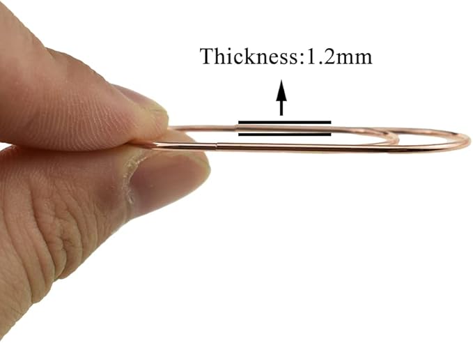 HAHIYO Paper Clips Sturdy 2 inches Length 30 Pack Wide Paperclips Heavy Duty Tight Grip Rust Proof Reusable Metal Bright Rose Gold for Home Office School