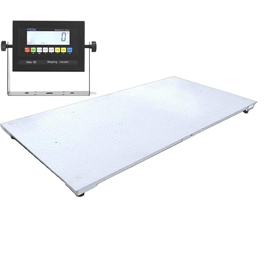 SellEton SL-7x10-30K Heavy-Duty, Industrial Floor Scale, Metal Indicator with Platform Scale (84" x 120", 30,000 lbs x 5 lb)