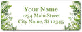 Personalized Return Address Labels - Blooming Greenery - 60-1000 Custom Self-Adhesive Stickers