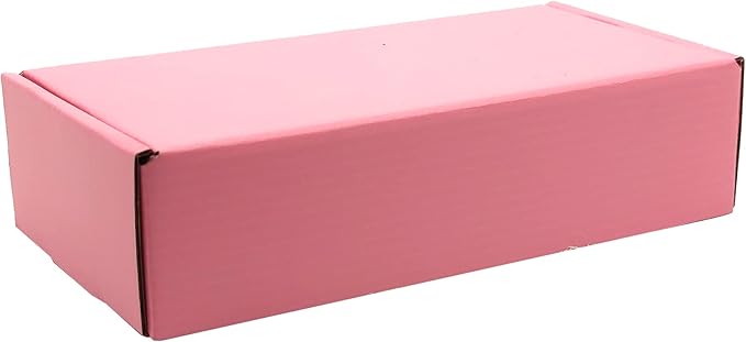 Small Pink Shipping Boxes for Small Business Pack of 25-7x5x2 inches Cardboard Corrugated Mailer Boxes for Shipping Packaging Craft Gifts Giving Products