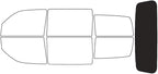 Rvinyl Window Tint Kit Compatible with Dodge Nitro 2007-2011 - Rear Windshield Precut Kit - 20%