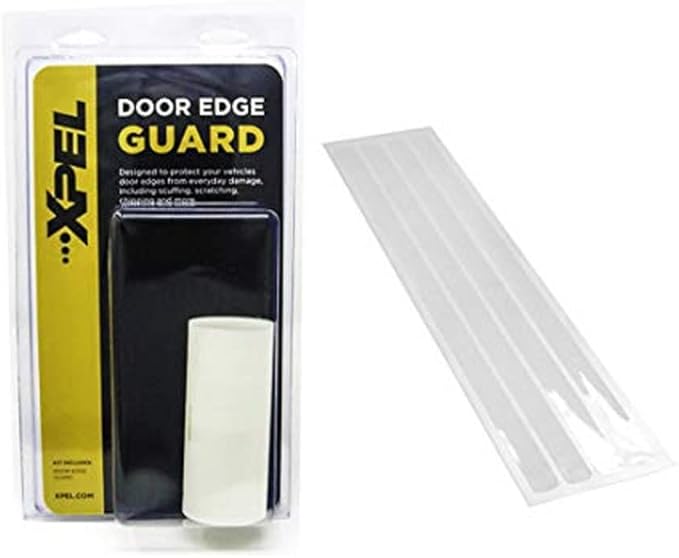 XPEL Door Edge Guard Protection Film Roll, 4-18" Strips - Car or Truck Doors, Protective Barrier Against Minor Scratches, Paint Chips, Door Edge Impact, and Dings - Prevents Damage and Possible Rust
