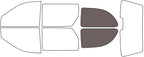 Rvinyl Window Tint Kit Compatible with Dodge Caravan 2001-2007 - Cargo - 35%