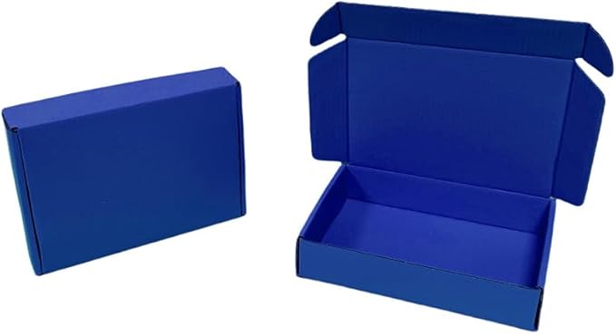 20 Pcs 14.2 x 9.4 x 3.2 inches Shipping Boxes for Small Business Cardboard Corrugated Mailer Boxes for Shipping Packaging Holidays Craft Gifts Giving Products (Industrial Blue, 14.2 x 9.4 x 3.2")