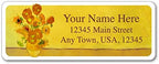 Personalized Return Address Labels - Van Gogh Sunflowers - 60-1000 Custom Self-Adhesive Stickers