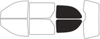 Rvinyl Window Tint Kit Compatible with Dodge Caravan 2001-2007 - Cargo - 20%