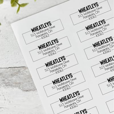 Return Address Labels, Clear Address Labels, Custom Address Labels, Personalized Address Labels, Return Mailing Stickers, Envelope Labels (Elegant)