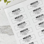 Return Address Labels, Clear Address Labels, Custom Address Labels, Personalized Address Labels, Return Mailing Stickers, Envelope Labels (Elegant)