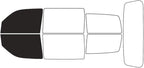Rvinyl Window Tint Kit Compatible with Dodge Nitro 2007-2011 - Black 20% - Single Ply No Bubble Film - Do it Yourself Vehicle Front Precut Kit