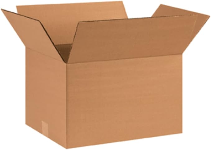 Secure Seal - 16x12x10 Pack of 100 Corrugated Cardboard Packing Shipping Mailing Moving Carton Boxes