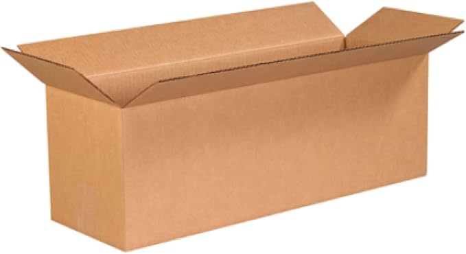 Secure Seal - 24x8x8 Pack of 25 Corrugated Cardboard Packing Shipping Mailing Moving Carton Boxes