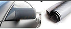 F & B LED LIGHTS Silver 3D Carbon Fiber Film Twill Weave Vinyl Sheet Roll Wrap (12" X 60", Silver)
