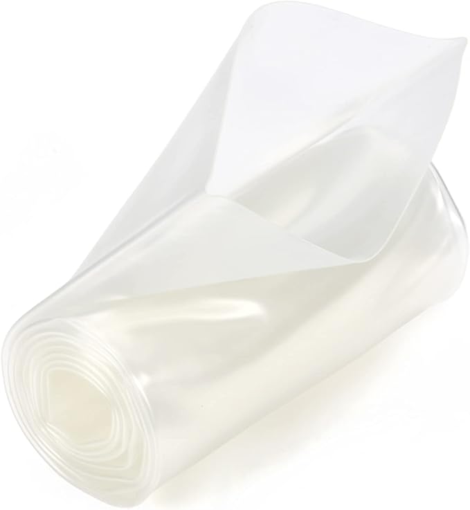 Chanzon 2:1 Ratio 2-3/8" (60mm) Heat Shrink Tubing 3.3Ft Roll (1M Total Length) Clear/Transparent Polyolefin Sleeving Wrap Shrinking 2 to 1 1pcs