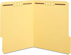 Staples Colored Reinforced Tab Fastener Folders Letter Size Yellow 50/Box