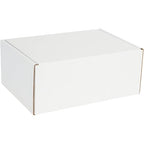 BOX USA 14" Deluxe Shipping Boxes 14"L x 10"W x 6"H, 50-Pack - White Box Mailers for Packaging, Storage, Gifts or Bulk Business Orders
