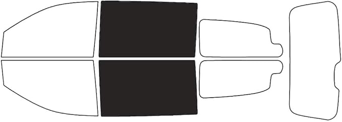 Rvinyl Window Tint Kit Compatible with Dodge Grand Caravan 2008-2020 - Back Precut Kit - 20%