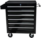 LuckyNote】Rolling Tool Chest, 6 Drawer Tool Box with Wheels, Heavy Duty Industrial Service Cart Storage Organizer with Locking System, Rolling Tool Box Organizer Tool Case for Garage, Repair Shop