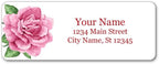 Personalized Return Address Labels - Single Elegant Rose - 60-1000 Custom Self-Adhesive Stickers
