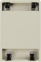 Pemberly Row 27.75" H X 15.00" W Modern 3 Drawer Metal Mobile Filing Cabinet in Putty with Lock Included