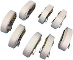 Everything Tie Down 2 inch x 15 Foot White Tent Ratchet Straps with Sewn Loops for Securing Tents or Large and Small Inflatables (8 Pack)