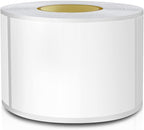 White Rectangle Sticker Labels 3×2 Inch Vinyl Stickers Color Coding Name Tags Roll Removable Waterproof 300 per Dispenser Box