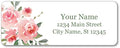 Personalized Return Address Labels - Delicate Watercolor Flowers - Self Adhesive Stickers (60-1000 Full Color Labels)