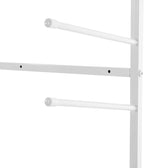 Wall Mount Art Print Blueprint Holder, 9-Tier Blueprint Holder, 20.87'' x 11.02'' x 44.09'' Blueprint Storage Rack for Working with Blueprints and Rolled Documents (White)