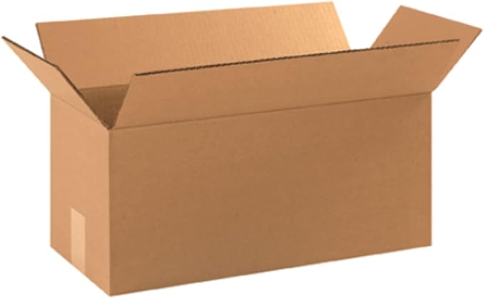 Secure Seal - 18x8x8 Pack of 50 Corrugated Cardboard Packing Shipping Mailing Moving Carton Boxes