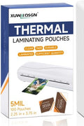 200 Pack 5mil 2.25“x3.75" Thermal Laminating Pouches Badge Laminate Pouches Clear Laminated Luggage Tags Printable Laminator Pouches for Business Permits Cards (200, 2.5" x 3.75"-5mil)