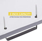 OLYMPX 100 Pcs of 2” Capacity Premium Metal Prong Paper Fastener Bases, 2.75 Inch Base for Paper File Clip Folder Accessories, Box of 100
